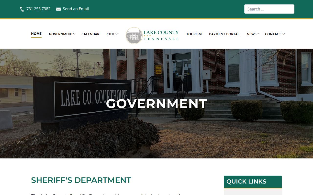 Lake County Sheriff's Department booking-record source